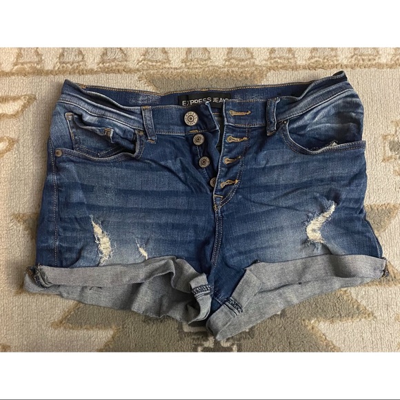 Express Jean shorts size 6 - Picture 1 of 3